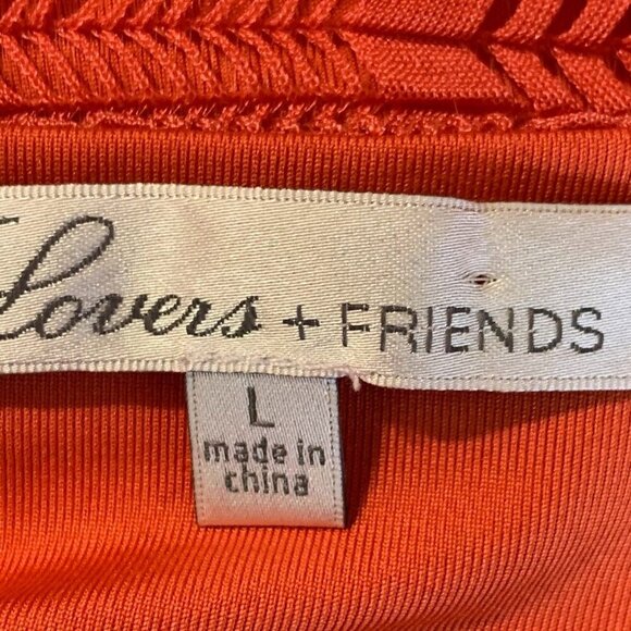 Lovers + Friends Women's Peek A Boo V Neck Sleeveless Pullover Mini Dress Size L - Picture 7 of 13